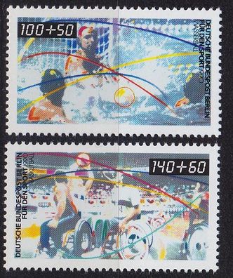 Germany BERLIN [1990] MiNr 0864-65 ( * */ mnh ) Sport