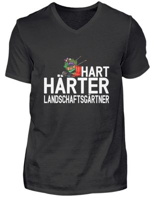 Hart Härter Landschaftsgärtner - Herren V-Neck Shirt