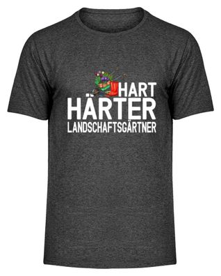 Hart Härter Landschaftsgärtner - Herren Melange Shirt
