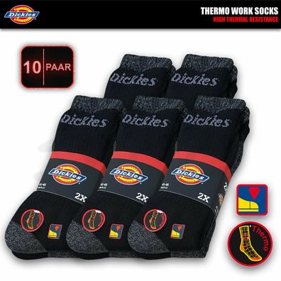 10 Paar Dickies® Thermo Work Arbeitssocken Wärmende Warme Winter Socken Strümpfe