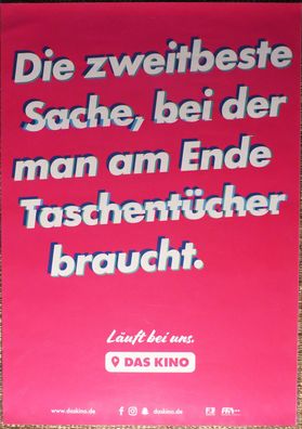 Das Kino: Die zweitbeste Sache... - Original Kinoplakat A1 - Filmposter