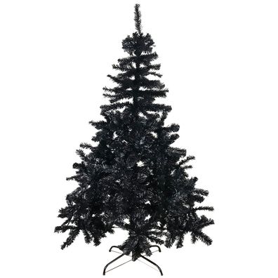 Weihnachtsbaum 180 cm künstlicher Tannenbaum Schwarz Christbaum inkl Ständer