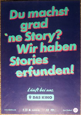 Das Kino: Du machst grad ´ne Story? - Original Kinoplakat A1 - Filmposter