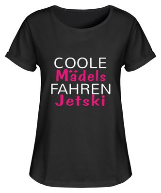 Coole Mädels fahren Jetski - Damen RollUp Shirt