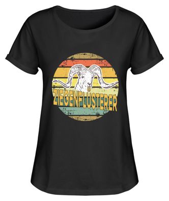 Ziegenflüsterer Retro Vintage - Damen RollUp Shirt