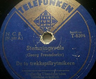 Trekkspillrytmikere "Stemningsvals / Foxtrott 1943" Telefunken 78rpm 10"