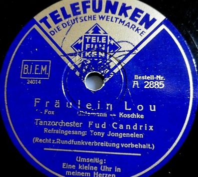 Tony Jongenelen & Fud Candrix "Eine kleine Uhr in meinem Herzen / Fräulein Lou"