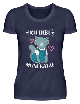 ICH LIEBE MEINE KATZE - Damen Premiumshirt