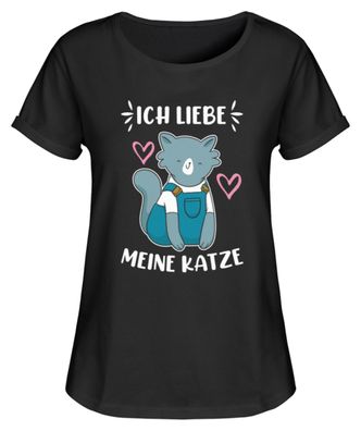ICH LIEBE MEINE KATZE - Damen RollUp Shirt