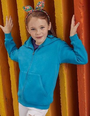 Fruit of the Loom Kids´ Classic Hooded Sweat Jacket 9 Farben