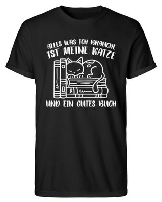 ALLES WAS ICH Brauche IST MEINE KATZE - Herren RollUp Shirt