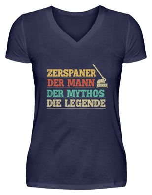 Zerspaner DER MANN DER MYTHOS DIE - V-Neck Damenshirt