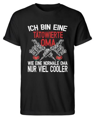 Ich bin eine Tätowierte Oma wie eine - Herren RollUp Shirt