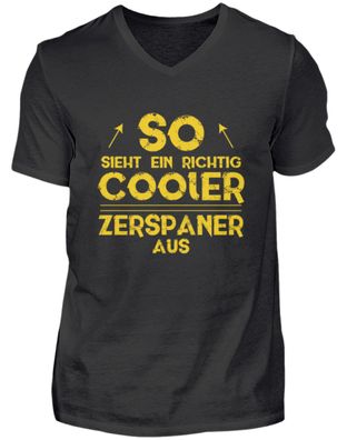 SO SIEHT EIN Richtig COOLER Zerspaner - Herren V-Neck Shirt
