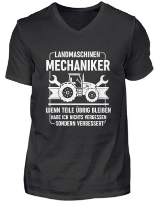 Landmaschinen Mechaniker WENN TEILE - Herren V-Neck Shirt