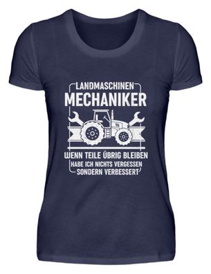 Landmaschinen Mechaniker WENN TEILE - Damen Premiumshirt