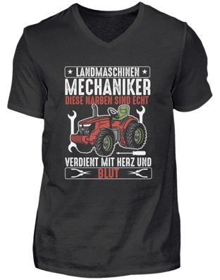Landmaschinen Mechaniker DIESE NARBEN - Herren V-Neck Shirt