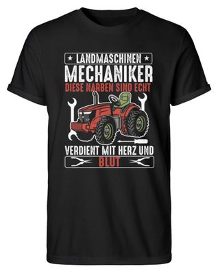 Landmaschinen Mechaniker DIESE NARBEN - Herren RollUp Shirt