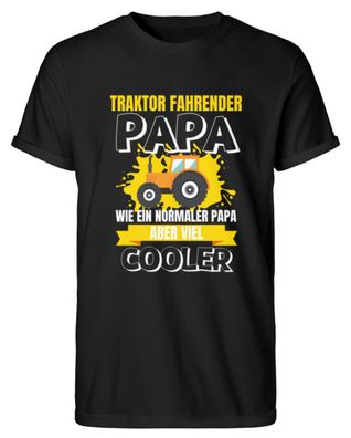Traktor Fahrender PAPA WIE EIN Normaler - Herren RollUp Shirt