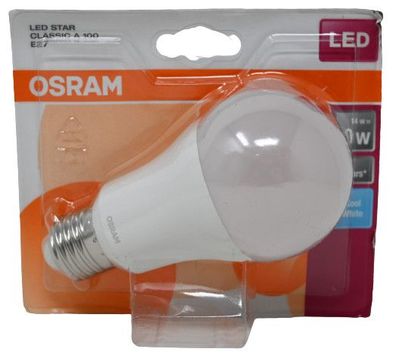 Osram LED Star Classic A Lampe in Kolbenform mit E27-Sockel, 6 Stück