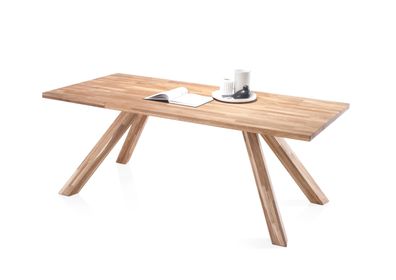 Esstisch "LEONARD" Esszimmer Tisch Massivholz Eiche geölt rechteckig 200cm