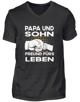 PAPA UND SOHN FREUND FÜRS LEBEN - Herren V-Neck Shirt