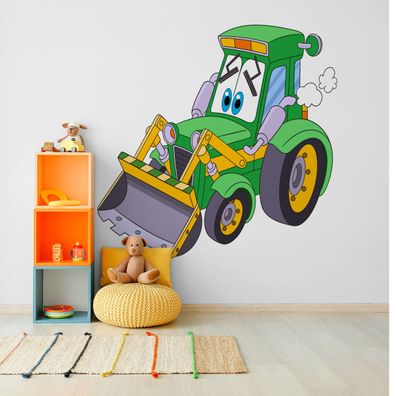 Muralo VINYL Fototapete XXL TAPETE für Kinder Fabelhafter Traktor 3D 3484