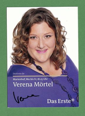 Verena Mörtel (deutsche Schauspielerin - Marienhof) - persönlich signiert