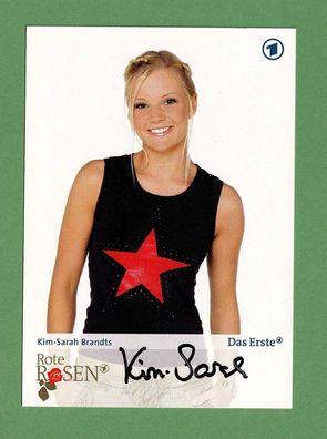 Kim Sarah Brandts - ( Rote Rosen ) - persönlich signierte Autogrammkarte (1)