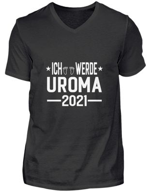 Ich werde Uroma 2021 - Herren V-Neck Shirt