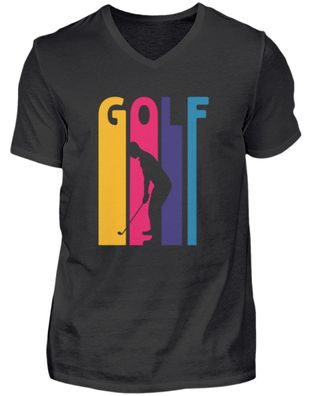 Golf Abschlag Handicap Geschenk Caddy - Herren V-Neck Shirt