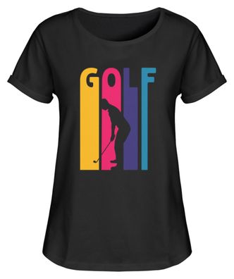 Golf Abschlag Handicap Geschenk Caddy - Damen RollUp Shirt