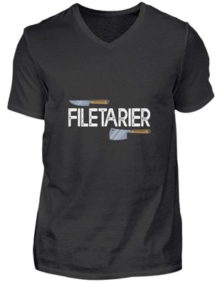 Filetarier - Herren V-Neck Shirt