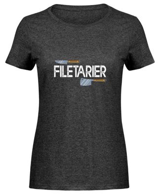 Filetarier - Damen Melange Shirt