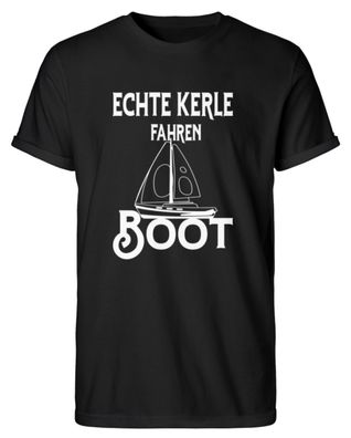 Echte kerle fahren Boot - Herren RollUp Shirt