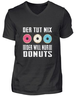 Der tut nix der will nur Donuts - Herren V-Neck Shirt