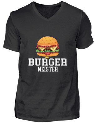 Burger Meister - Herren V-Neck Shirt