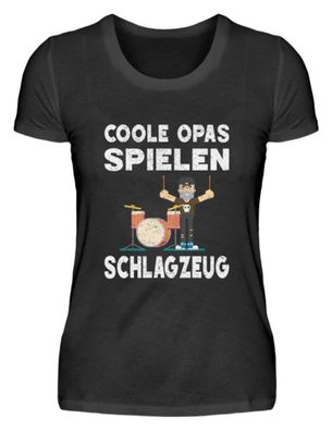 Coole Opas spielen Schlagzeug - Damenshirt
