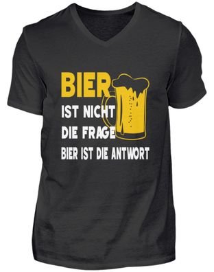 Bier nicht frage bier ist die antwort - Herren V-Neck Shirt