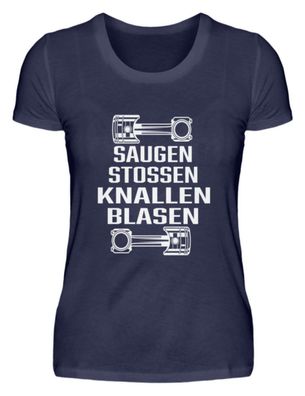 Saugenstossen Knallen BLASEN - Damen Premiumshirt
