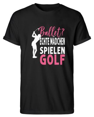 Ballet echte Mädchen spielen Golf - Herren RollUp Shirt