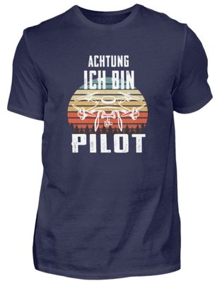Achtung ich bin Pilot - Herren Premiumshirt