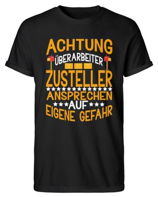 Achtung überareiteter Postbote - Herren RollUp Shirt