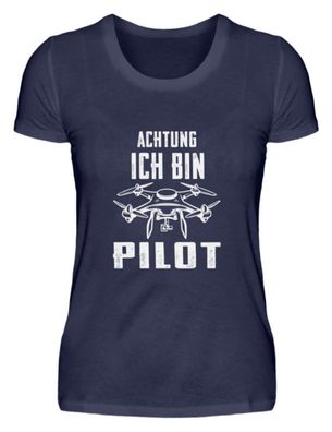 Achtung ich bin Pilot - Damen Premium Shirt-BRKJPT8H