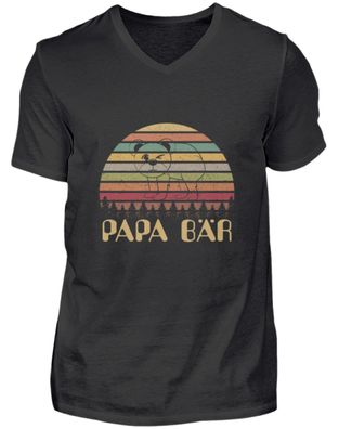Papa Bär - Herren V-Neck Shirt
