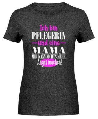Pflegerin und Mama - Damen Melange Shirt