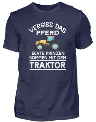 Vergiss das pferd echte Prinzen kommen - Herren Premiumshirt