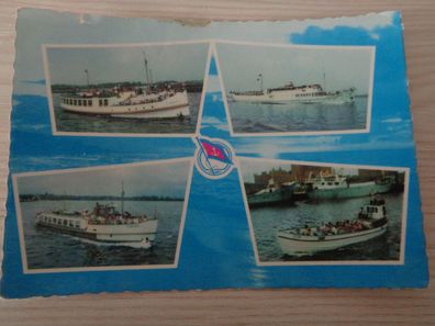 5714 Postkarte, Ansichtskarte - Weiße Flotte VEB Fahrgastschiff Stralsund