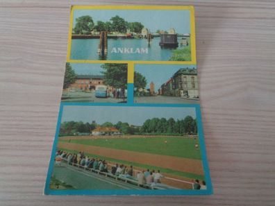 5722 Postkarte, Ansichtskarte -Anklam -Peene, Bahnhof, Steinstr. Werner Seelenbinder