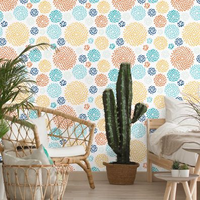VLIES TAPETE Designtapete Blumen Blaetter Flora Muster Ornamente Abstrakt XXL 3077